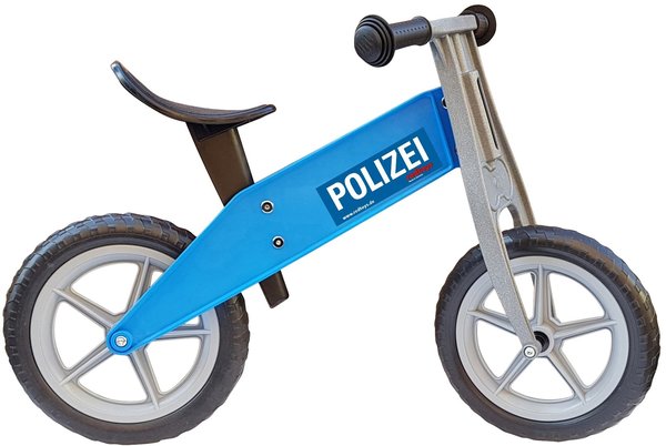 redtoys balance bike POLIZEI in blue - for kindergarten