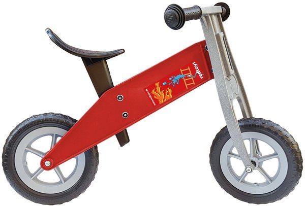 redtoys Mini-Laufrad Feuerwehr rot - für Krippe / U3-geeignet
