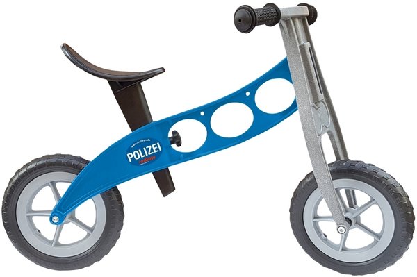 redtoys Laufrad Mini blau Polizei - für Krippe U3-geeignet