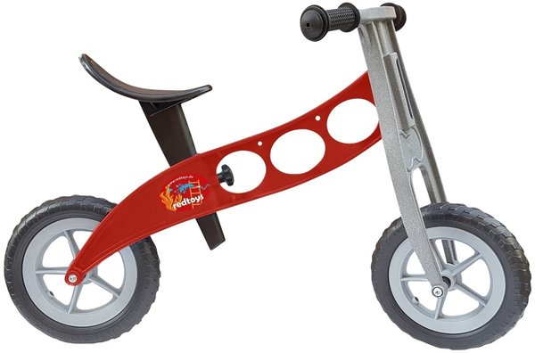 redtoys Mini-Laufrad Feuerwehr rot - für Krippe / U3-geeignet