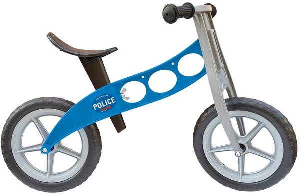 redtoys balance bike POLICE in blue - for kindergarten