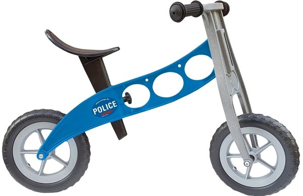 redtoys mini balance bike POLICE in blue - for nursery